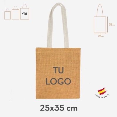 Jute bags for advertising color
