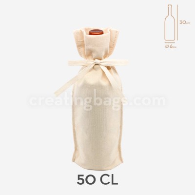 Cotton bags for 50 cl bottles