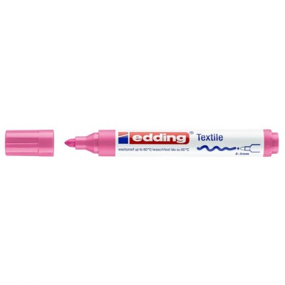 Markers to paint on cotton or jute Edding 4500 coarse tip pink