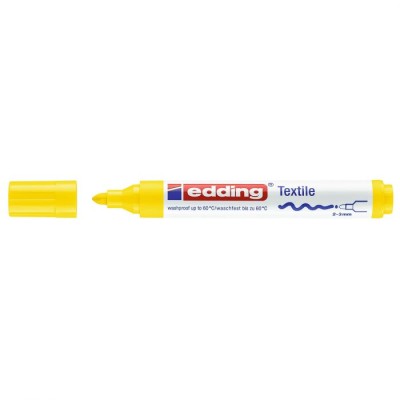 Markers to paint on cotton or jute Edding 4500 coarse tip yellow