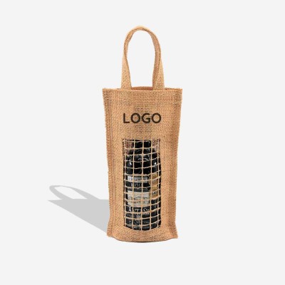 Bottle bag with mesh window