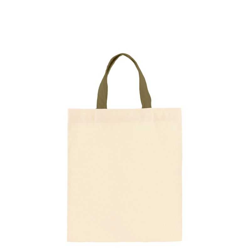 Short handle cotton bag