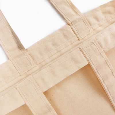 Bolsas de tela de algodón personalizada con asa larga
