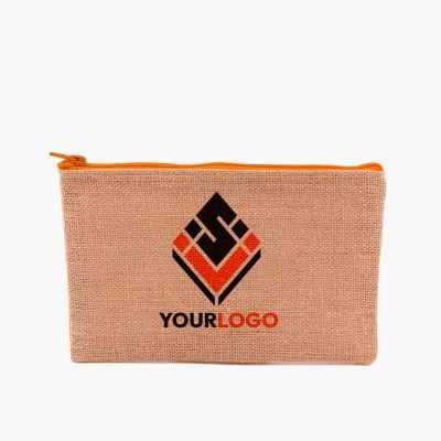 Jute toiletry bag without base