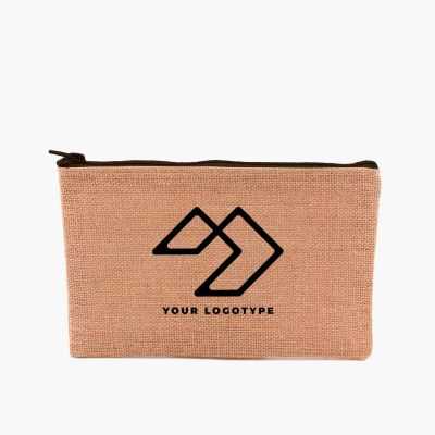Jute toiletry bag without base