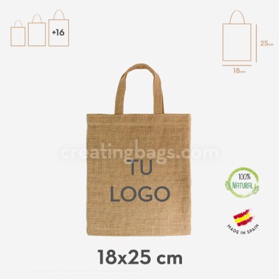 Small bags with natural jute
