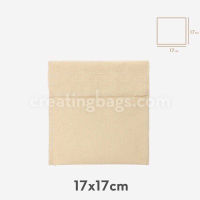 Envelope de algodão personalizado 17x17 cm